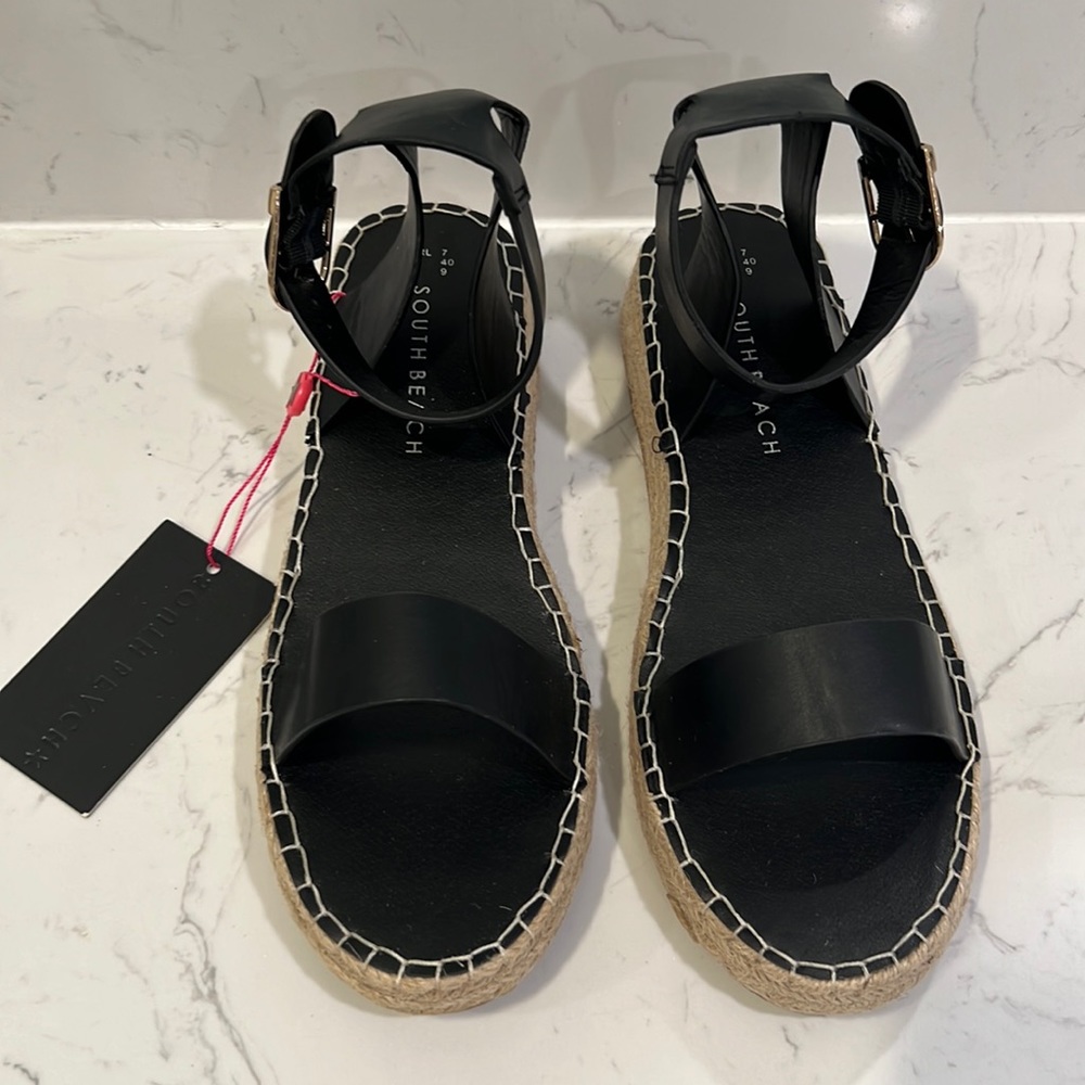 South beach spadrille wedge sandals - Picture 5 of 8